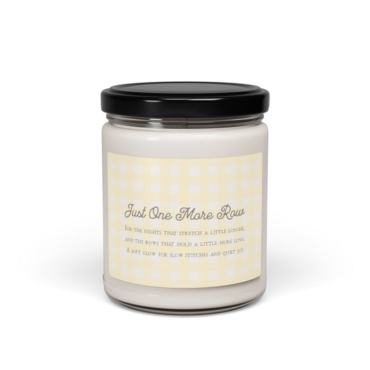 Cottagecore Candle with Emotional Label Message – Crochet-Inspired Slow Living Gift for Women, Yarn Lovers, and Makers