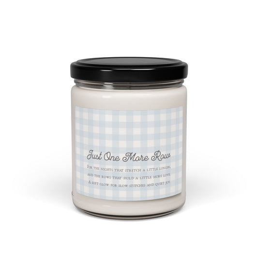 Cottagecore Candle with Emotional Label Message – Crochet-Inspired Slow Living Gift for Women, Yarn Lovers, and Makers
