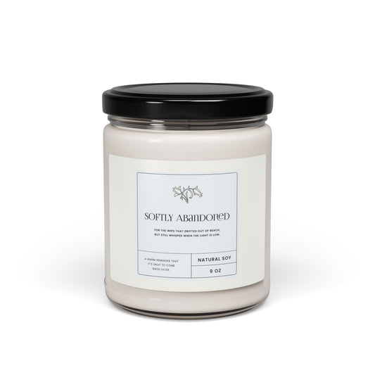 Cozy Cottagecore Candle with Emotional Label Message – Crochet-Inspired Slow Living Gift for Women, Yarn Lovers, and Makers
