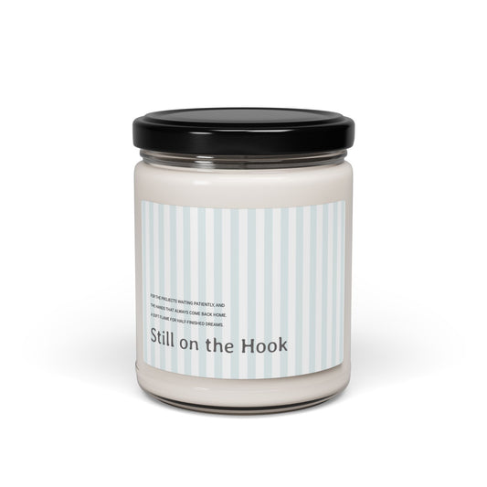 Cottagecore Candle with Emotional Label Message – Crochet-Inspired Slow Living Gift for Women, Yarn Lovers, and Makers