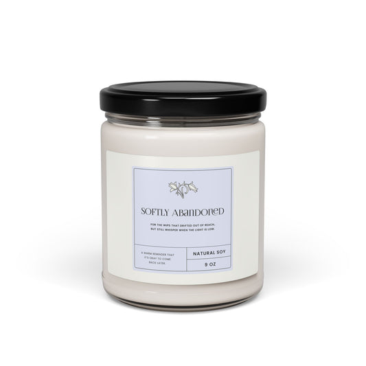 Cozy Cottagecore Candle with Emotional Label Message – Crochet-Inspired Slow Living Gift for Women, Yarn Lovers, and Makers