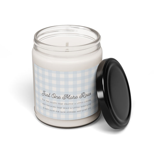 Cottagecore Candle with Emotional Label Message – Crochet-Inspired Slow Living Gift for Women, Yarn Lovers, and Makers