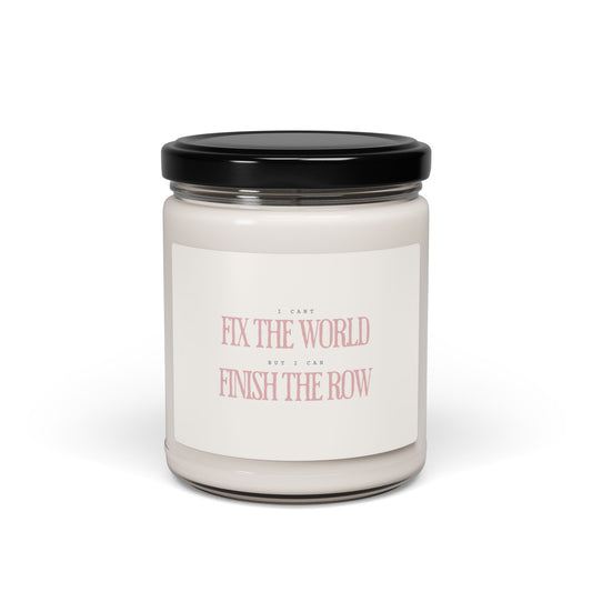 Cozy Cottagecore Candle with Emotional Label Message – Crochet-Inspired Slow Living Gift for Women, Yarn Lovers, and Makers